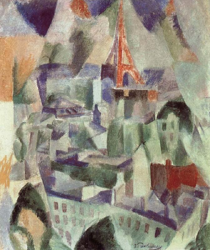 Delaunay, Robert The Window towards to City China oil painting art